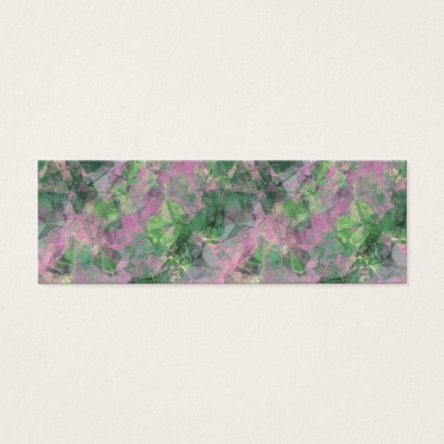 Ruwe lentegroontextuur mini visitekaartjes (Voorkant)