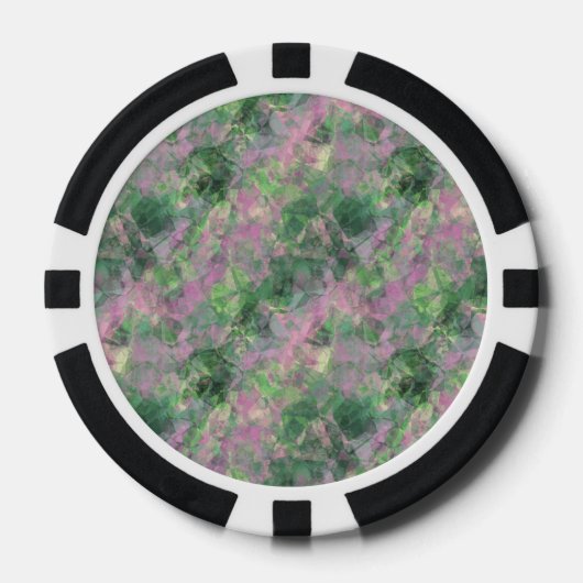 Ruwe lentegroontextuur pokerchips (Voorkant)