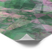 Ruwe lentegroontextuur poster (Hoek)