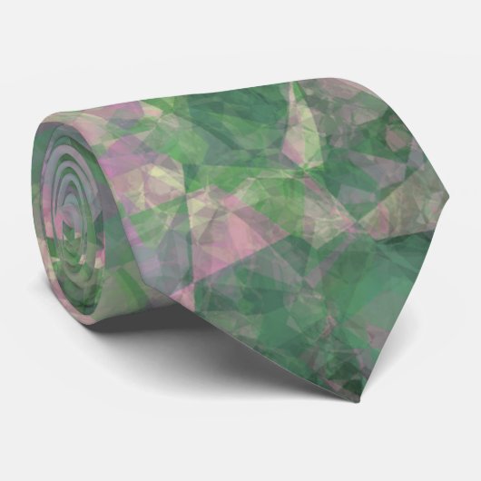 Ruwe lentegroontextuur stropdas (Opgerold)