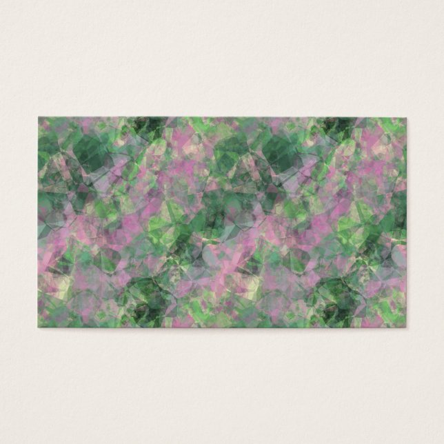 Ruwe lentegroontextuur visitekaartje (Voorkant)