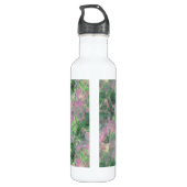 Ruwe lentegroontextuur waterfles  (Achterkant)