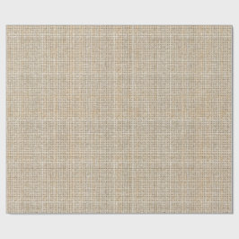 Ruwe Linnen Weefsel Havermout Japandi Minimalistis Cadeaupapier