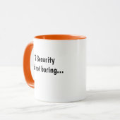 Ruwe maar grappige IT Security Manager Quote Joke Mok (Voorkant links)