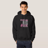 Ruwe Mannen Draag Roze Hoodie (Voorkant volledig)