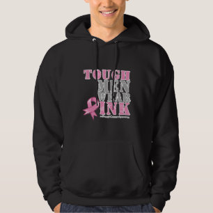 Ruwe Mannen Draag Roze Hoodie