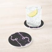 Ruwe, niet-getamed elektriciteit zandsteen onderzetter (Zijkant)