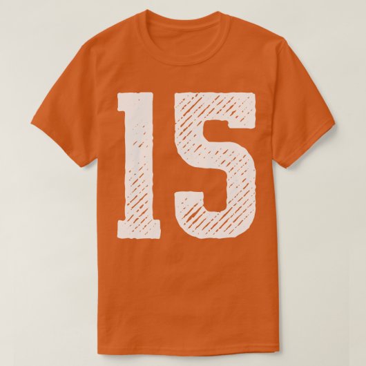 Ruwe Nummer 15 1 T-shirt (Design voorkant)