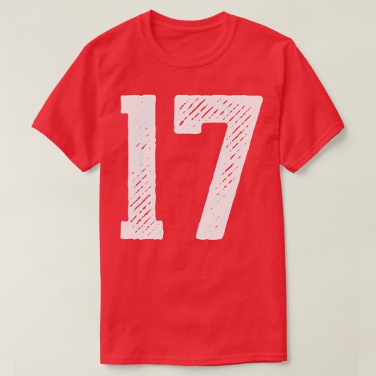 Ruwe Nummer 17 1 T-shirt (Design voorkant)
