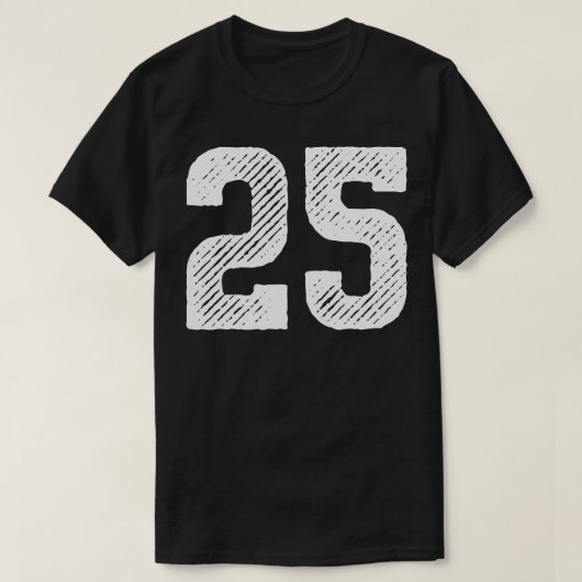 Ruwe Nummer 25 1 T-shirt (Design voorkant)