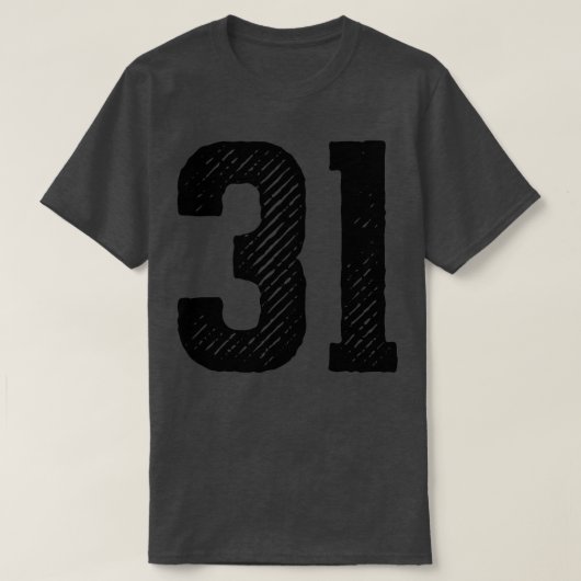 Ruwe Nummer 31 1 T-shirt (Design voorkant)