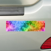 Ruwe pacock Blue textuur Bumpersticker (Op auto)
