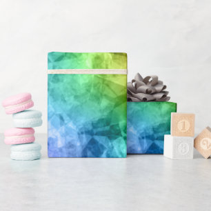 Ruwe pacock Blue textuur Cadeaupapier