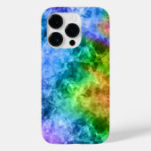 Ruwe pacock Blue textuur Case-Mate iPhone Case (Achterkant)