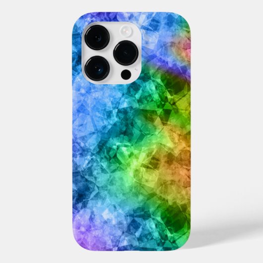 Ruwe pacock Blue textuur Case-Mate iPhone Case (Achterkant)