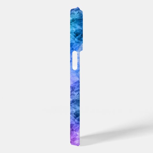 Ruwe pacock Blue textuur Case-Mate iPhone Case (Achterkant / Rechts)