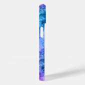 Ruwe pacock Blue textuur Case-Mate iPhone Case (Achterkant / Rechts)