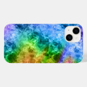 Ruwe pacock Blue textuur Case-Mate iPhone Case (Achterkant (horizontaal))