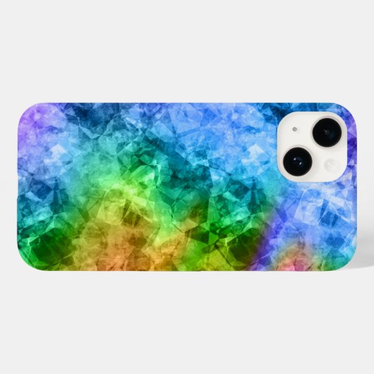 Ruwe pacock Blue textuur Case-Mate iPhone Case (Achterkant (horizontaal))