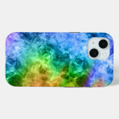 Ruwe pacock Blue textuur Case-Mate iPhone Case (Achterkant (horizontaal))