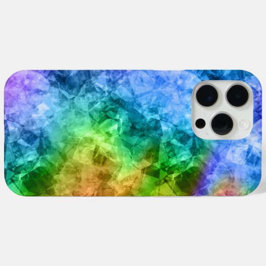 Ruwe pacock Blue textuur Case-Mate iPhone Case (Achterkant (horizontaal))