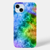 Ruwe pacock Blue textuur Case-Mate iPhone Case (Achterkant)