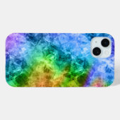 Ruwe pacock Blue textuur Case-Mate iPhone Case (Achterkant (horizontaal))