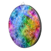 Ruwe pacock Blue textuur Dartbord (Voorkant Rechts)