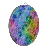 Ruwe pacock Blue textuur Dartbord (Voorkant Links)