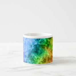 Ruwe pacock Blue textuur Espresso Kop