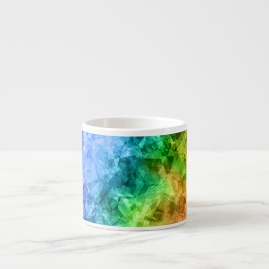 Ruwe pacock Blue textuur Espresso Kop (Voorkant)