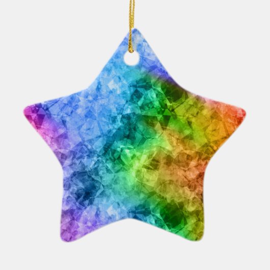 Ruwe pacock Blue textuur Keramisch Ornament (Voorkant)