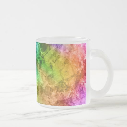 Ruwe pacock Blue textuur Matglas Koffiemok (Rechts)