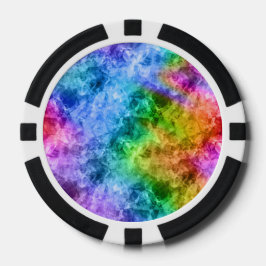 Ruwe pacock Blue textuur Poker Chips