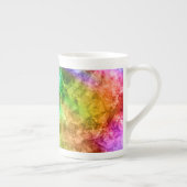 Ruwe pacock Blue textuur Porselein Kop (Rechts)