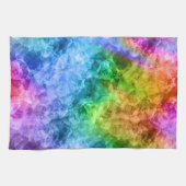 Ruwe pacock Blue textuur Theedoek (Horizontaal)