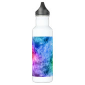 Ruwe pacock Blue textuur Waterfles (Links)