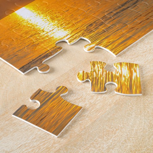 Ruwe puzzel van het Gardameer Legpuzzel (Zijkant)