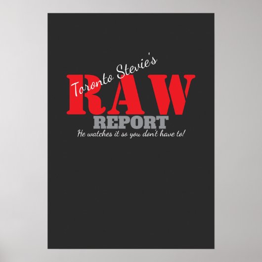 RUWE REPORT!!! POSTER (Voorkant)