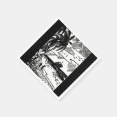 Ruwe restantpapier servet (Hoek)