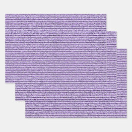 Ruwe ribbelstrepen in lila lavendel inpakpapier vel