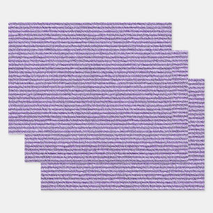 Ruwe ribbelstrepen in lila lavendel inpakpapier vel