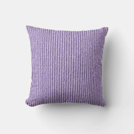 Ruwe ribbelstrepen in lila lavendel kussen