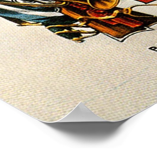 Ruwe riemen — afdrukken poster (Hoek)