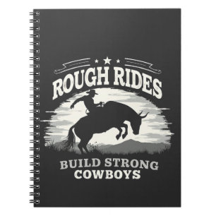 Ruwe ritten bouwen Western sterke cowboys Notitieboek