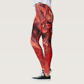 Ruwe Rode Rots Mars Broek Uniek Leggings (Links)