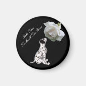 Ruwe Rozen Puppy Roos Inspirerend Magnet (Voorkant)