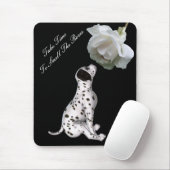 Ruwe Rozen Puppy Roos Inspirerend Mousepad Muismat (Met muis)