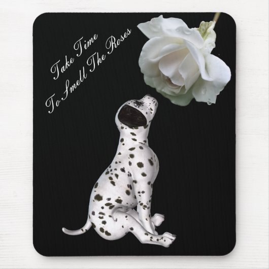 Ruwe Rozen Puppy Roos Inspirerend Mousepad Muismat (Voorkant)