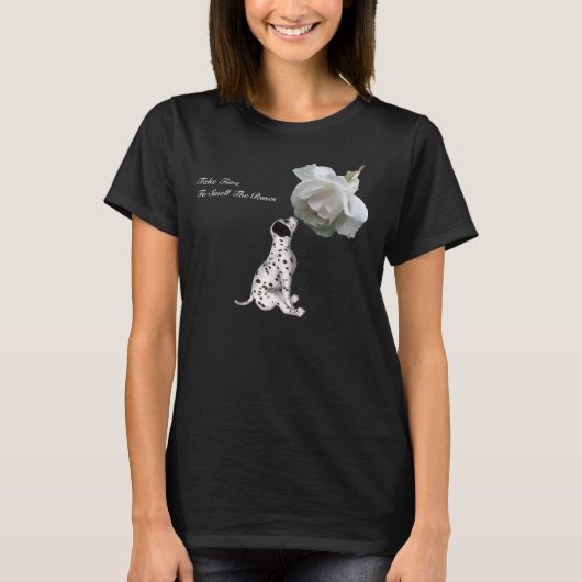 Ruwe Rozen Puppy Roos Inspirerend T-Shirt (Voorkant)